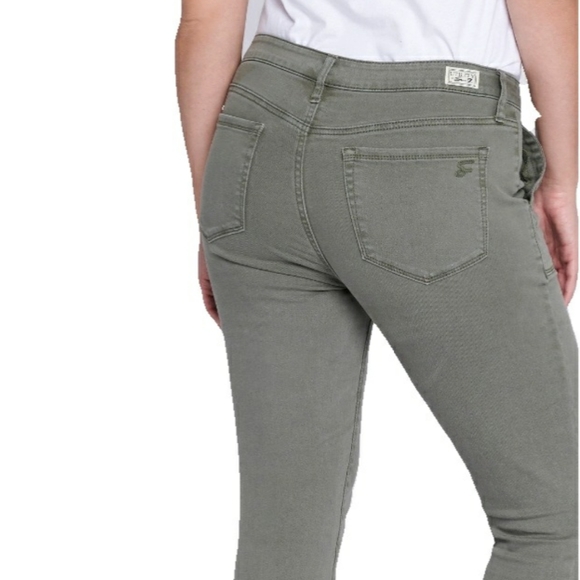 NWT Seven7 Agave Green Womens 8 Utility Ankle Skinny Jeans - Picture 2 of 7